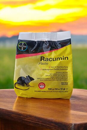 Bayer Racumin Kesin Etkili Fare Pastası Zehiri 10 x 10 gr
