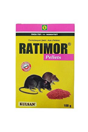 Ratimor Pellet Fare Zehiri 100 G + Uygulama Eldiveni