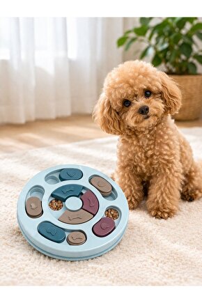 Köpek Zeka Oyuncağı Mama Bulmaca Kaydırmalı Ödül Oyunu Anti Stres Eğitici Puzzle KUTULU GÖNDERİM