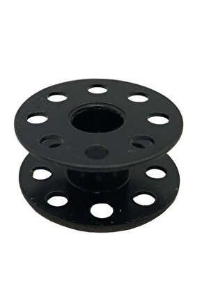 Düz Makine Metal Siyah Tırnaksız Masura  270010