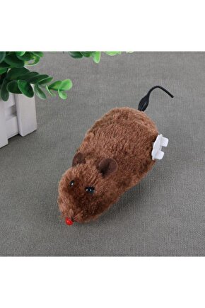 Kurmalı Kedi Eğitim Fare Oyuncağı Tüylü Oyuncak
