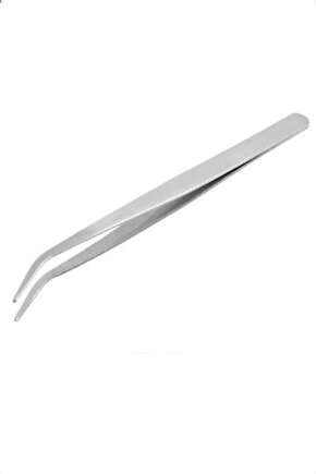 FDM Eğri Uçlu Cımbız TWE7 15 cm Metal Açılı Uçlu Overlok Dikiş Makinesi İplik Takma ve Hassas Tutuş Cımbızı