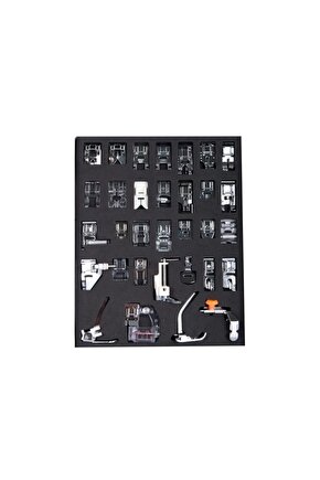 FDM GT-32 Ev Tipi Dikiş Makinesi Ayak Seti 32 Parça 5 mm Zigzag Uyumlu Singer Janome Brother Ev Tipi