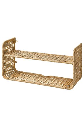 Duvar rafı, rattan, 60x20 cm