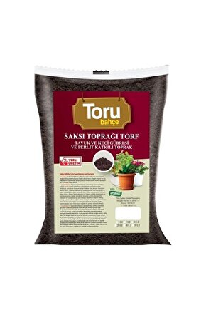 Toru Bahçe Saksı Toprağı Torf Tavuk Ve Keçi Gübreli Perlit Katkılı Toprak 20 Lt
