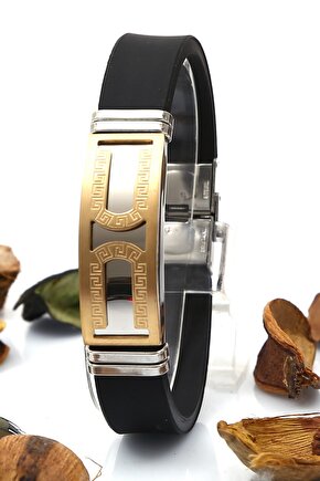 Erkek Çelik Bileklik BH 6P18D6 Deri (sarı)