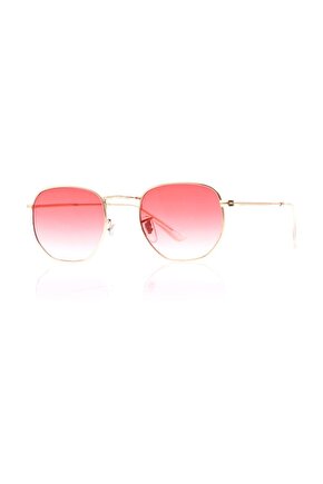 Unisex Güneş Gözlüğü BH DK002 Gold Kırmızı
