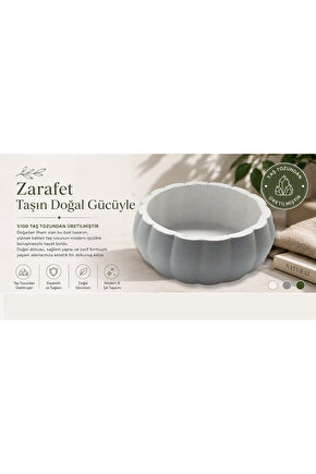 Dekoratif Sukulent Saksı Mumluk El Yapımı Boyasız (13 cm Çap)