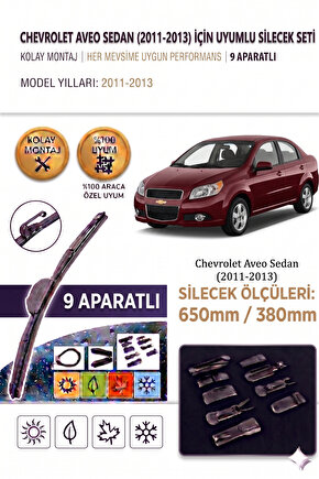 Chevrolet Aveo Sedan Ön Cam Silecek Takımı 2011-2013