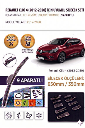 Renault Clio 4 Ön Cam Silecek Takımı 2012-2020