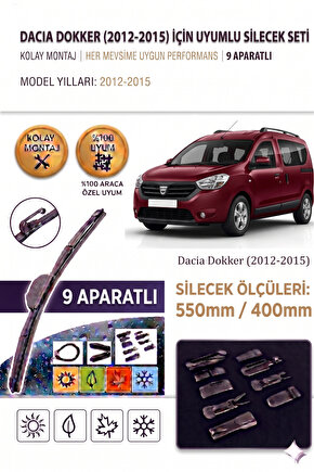 Dacia Dokker Ön Cam Silecek Takımı 2012-2015