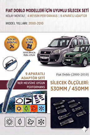 Fiat Doblo Ön Cam Silecek Takımı 2000-2010