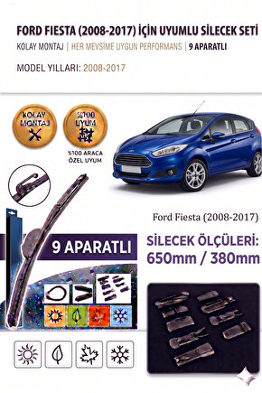Ford Fiesta Ön Cam Silecek Takımı 2008-2017