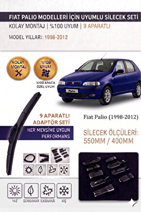 Fiat Palio Ön Cam Silecek Takımı 1998-2012