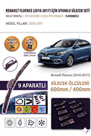 Renault Fluence Ön Cam Silecek Takımı 2010-2017