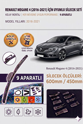 Renault Megane 4 Ön Cam Silecek Takımı 2016-2021