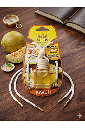 Kavun Aynaya Asmalı İpli Aromalı Dekoratif Araç Parfümü