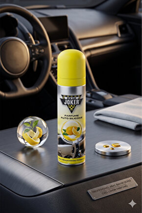 Torpido Deri Plastik İçin Parlatıcılı Silikon Oto Kokusu Parfüm Sprey Limon Kokulu 200 ml
