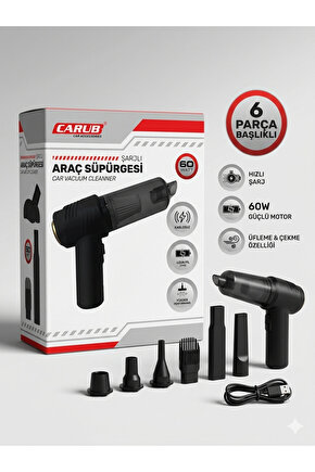Şarjlı Araç Süpürgesi 60W