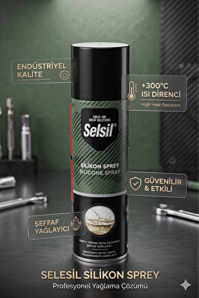 Selsil Silikon Sprey Yağlayıcı ve Koruyucu 500 ml