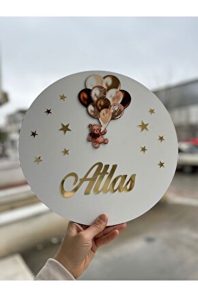 Balon Ayıcıklı Figürlü Kapı Süsü Dekorasyon Hediyelik