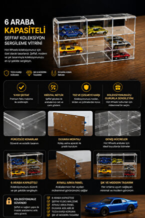 6 Araç Kapasiteli Şeffaf Fleks Koleksiyon Standı