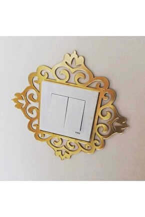 Dekoratif Pleksi Priz Anahtar Çerçevesi Süsü