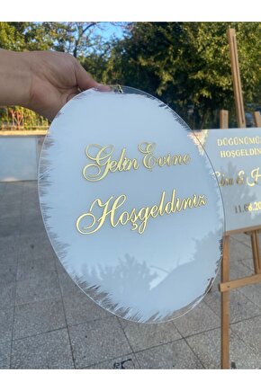 Gelin evine hoşgeldiniz kapı süsü
