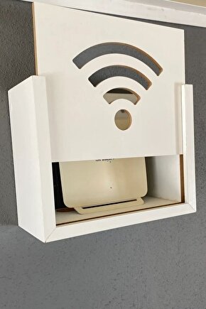 Modem Saklama Kutusu Duvar Düzenleyici Mdf Uzunluk (22CM) Genişlik (28CM) Derinlik (12CM)