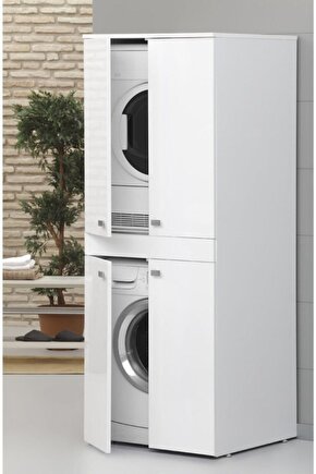 %100 Mdf Çamaşır Makinesi Dolabı Kurutma Makinesi Dolabı 70 Cm