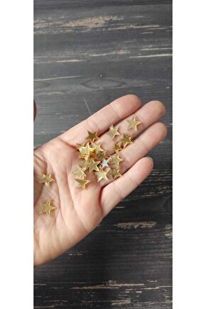 Gold Yıldız Mini Boy 1 Cm 15 Adet