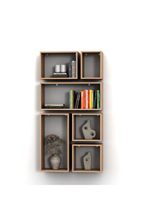 Kutu Raf - Model 2 ( Deri̇nli̇k 15 Cm ) Cappi̇ci̇no