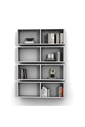 KUTU RAF - MODEL 5 (DERİNLİK 15 CM ) BEYAZ ( MAT )