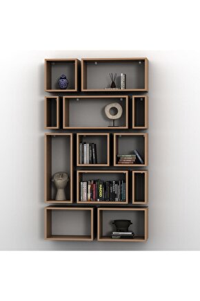 KUTU RAF - MODEL 6 (DERİNLİK 15 CM ) CAPPİCİNO