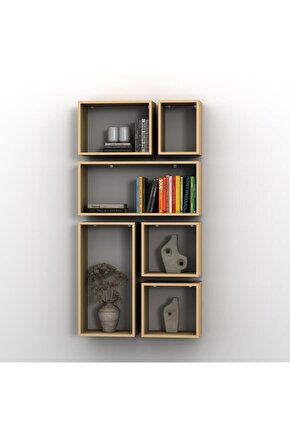 KUTU RAF - MODEL 2 ( DERİNLİK 30 CM ) KREM ( MAT )