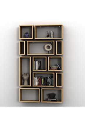 KUTU RAF - MODEL 6 (DERİNLİK 20 CM ) KREM ( MAT )
