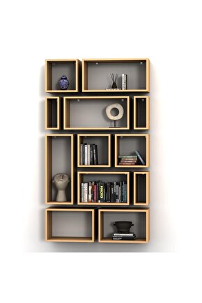KUTU RAF - MODEL 6 (DERİNLİK 15 CM ) AKÇAAĞAÇ ( MAT )