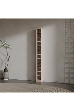 DOLPHIN SUNTALAM KİTAPLIK ( 200 X 20 X 17 ) HARELİ CEVİZ (MAT)