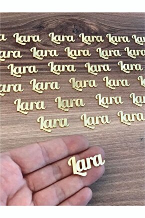 Tek isim koruma jelatinli Pleksi Isim Etiket 4cm Isimli Gold Gümüş - 25 Adet