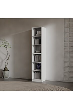 TOSCO SUNTALAM KİTAPLIK ( 200 X 40 X 40 ) BEYAZ ( MAT )