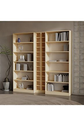 MAX SUNTALAM KİTAPLIK ( 200 X 200 X 28 ) KREM ( MAT )