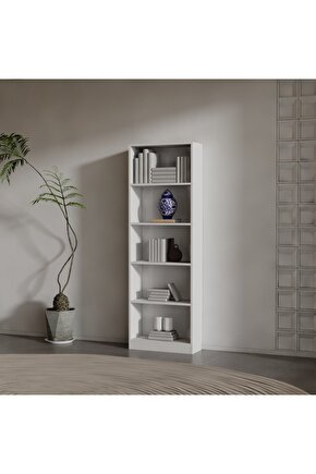 İLAY SUNTALAM KİTAPLIK ( 200 X 60 X 24) BEYAZ ( MAT )