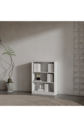 LUCCA SUNTALAM KİTAPLIK ( 106 X 80 X 28 ) BEYAZ ( MAT )