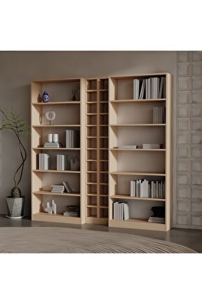 MAX SUNTALAM KİTAPLIK ( 200 X 200 X 28 ) CAPPİCİNO