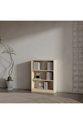 LUCCA SUNTALAM KİTAPLIK ( 106 X 80 X 28 ) KREM ( MAT )