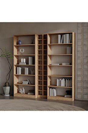 MAX SUNTALAM KİTAPLIK ( 200 X 200 X 28 ) ATLANTİK ÇAM ( MAT )