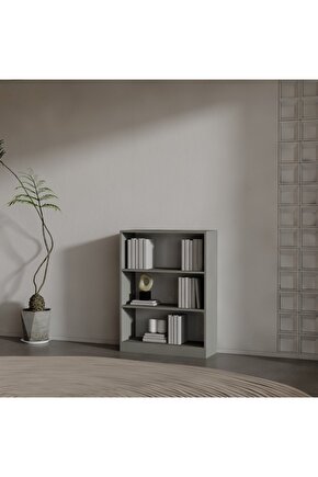 LUCCA SUNTALAM KİTAPLIK ( 106 X 80 X 28 ) ANTRASİT ( MAT )