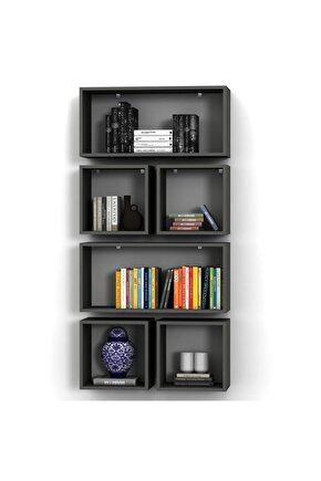 KUTU RAF - MODEL 13 ( DERİNLİK 20 CM ) ANTRASİT ( MAT )