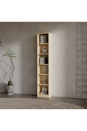 INFORNO SUNTALAM KİTAPLIK ( 200 X 40 X 28 ) KREM ( MAT )