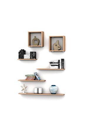 WOLSBURG  DUVAR RAF SET CAPPİCİNO